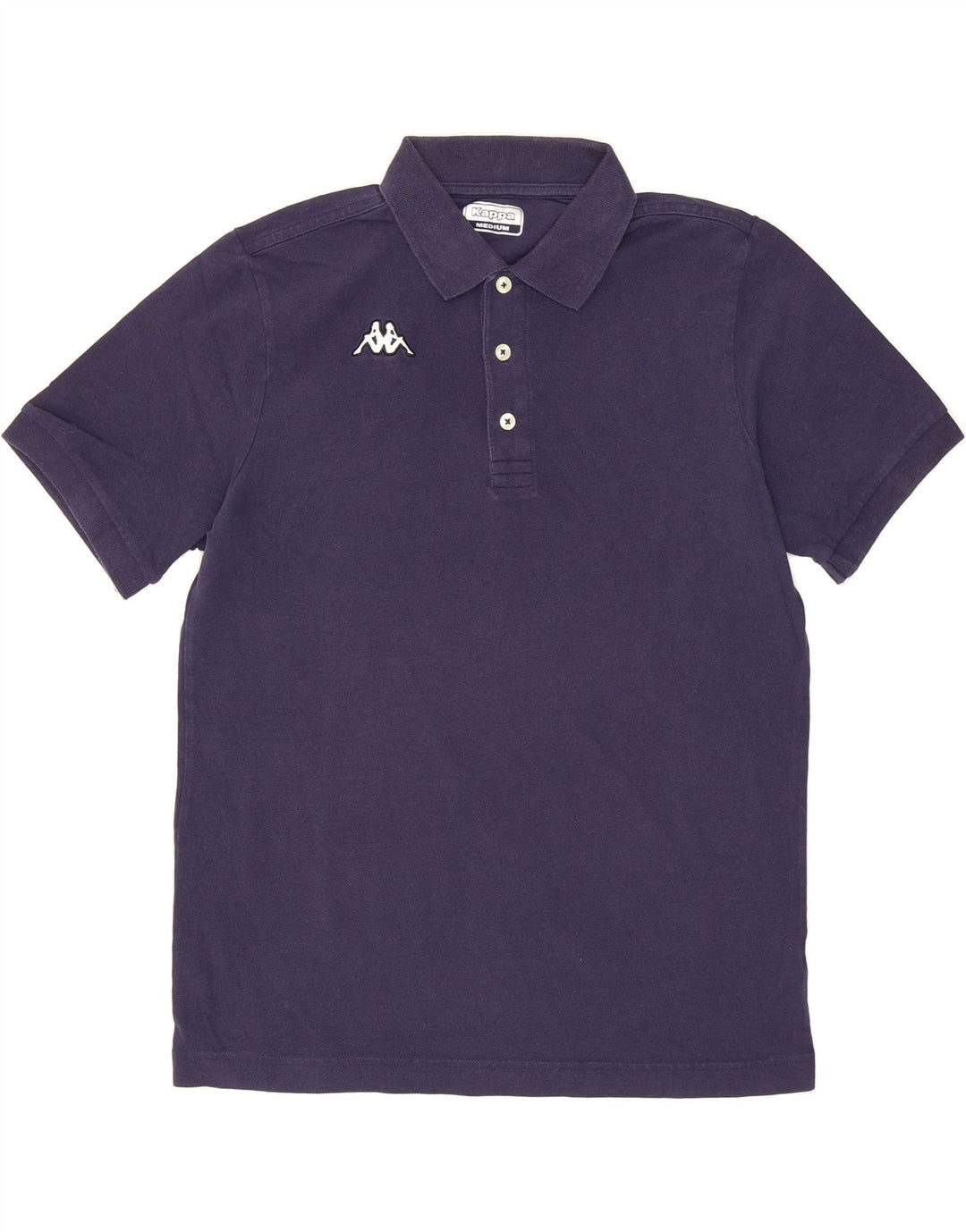 KAPPA Mens Polo Shirt Medium Navy Blue Cotton Vintage Kappa and Second-Hand Kappa from Messina Hembry 