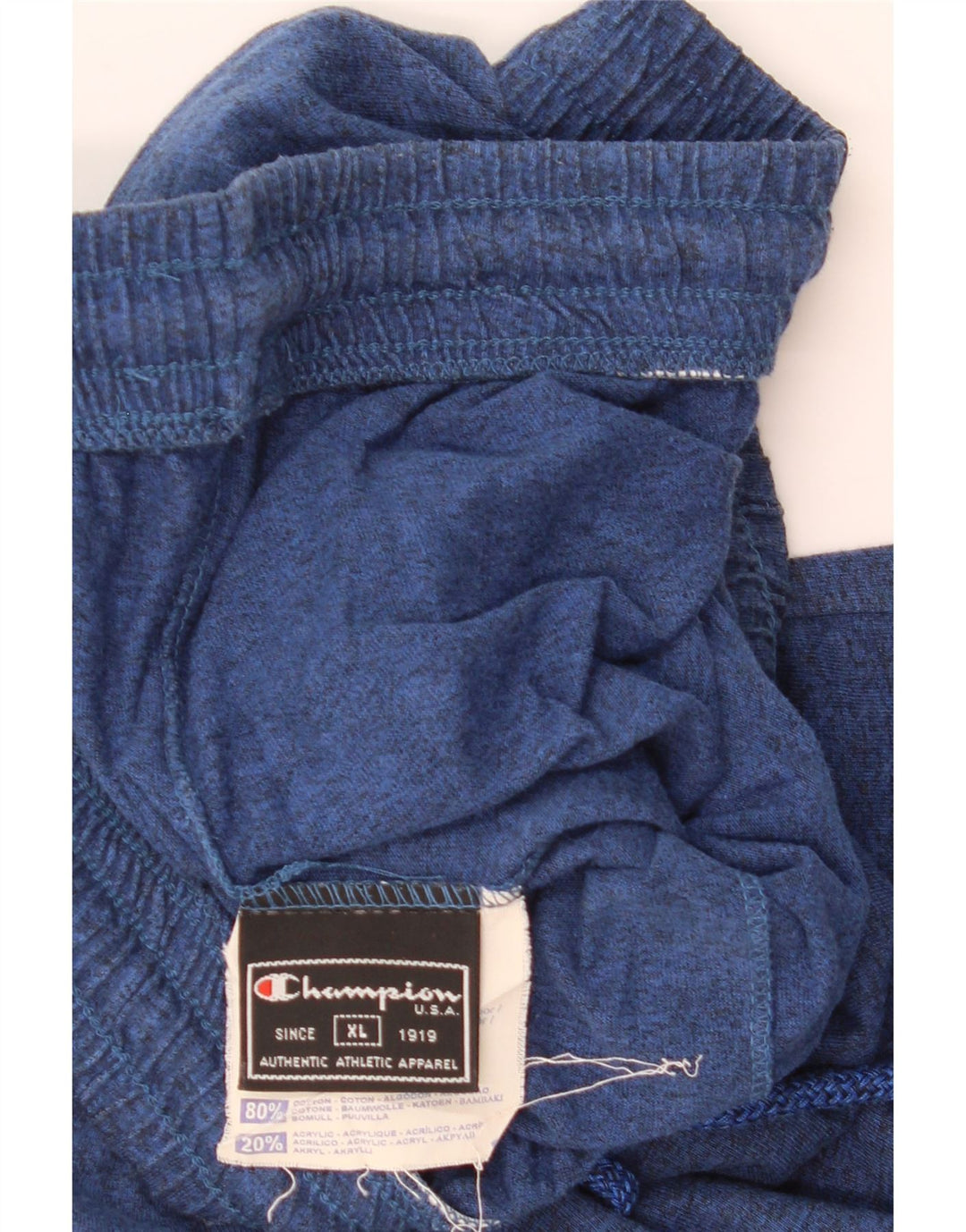 Champion Herren-Sportshorts XL, blau gefleckte Baumwolle