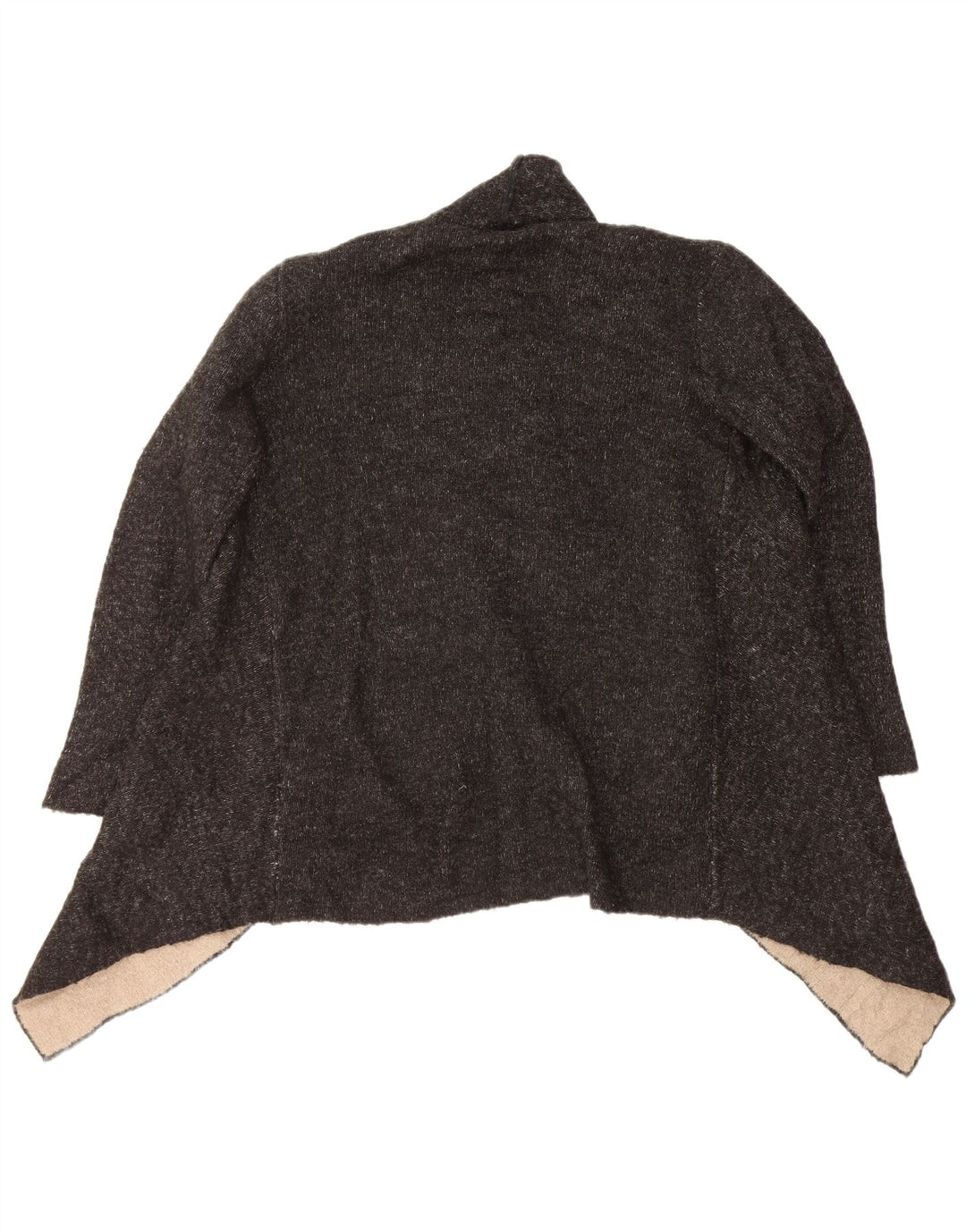 Offener Strickjackenpullover für Damen von Zara, UK 16, Größe L, Schwarz, Acryl