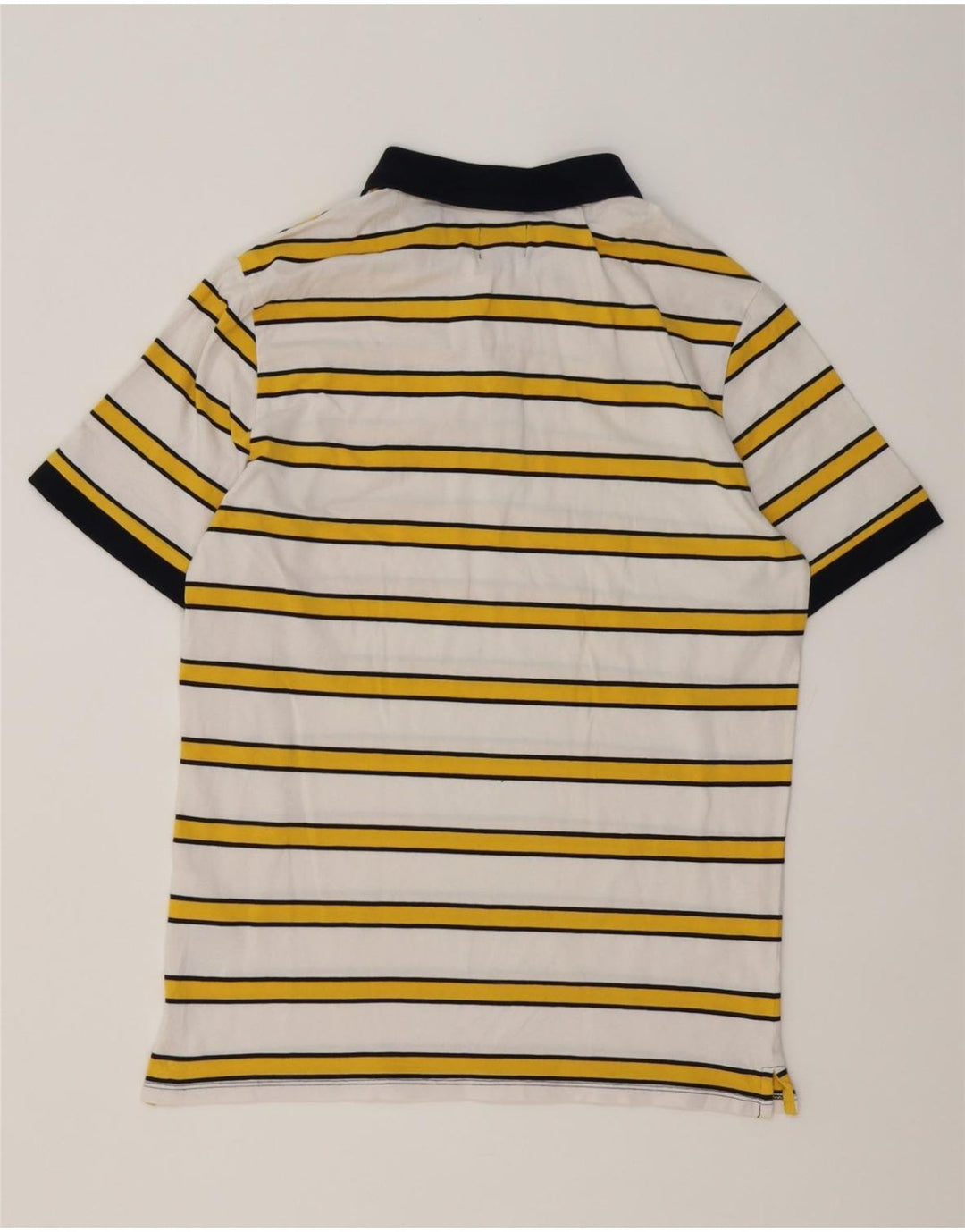 Guess Herren-Poloshirt, groß, weiß gestreift, Baumwolle