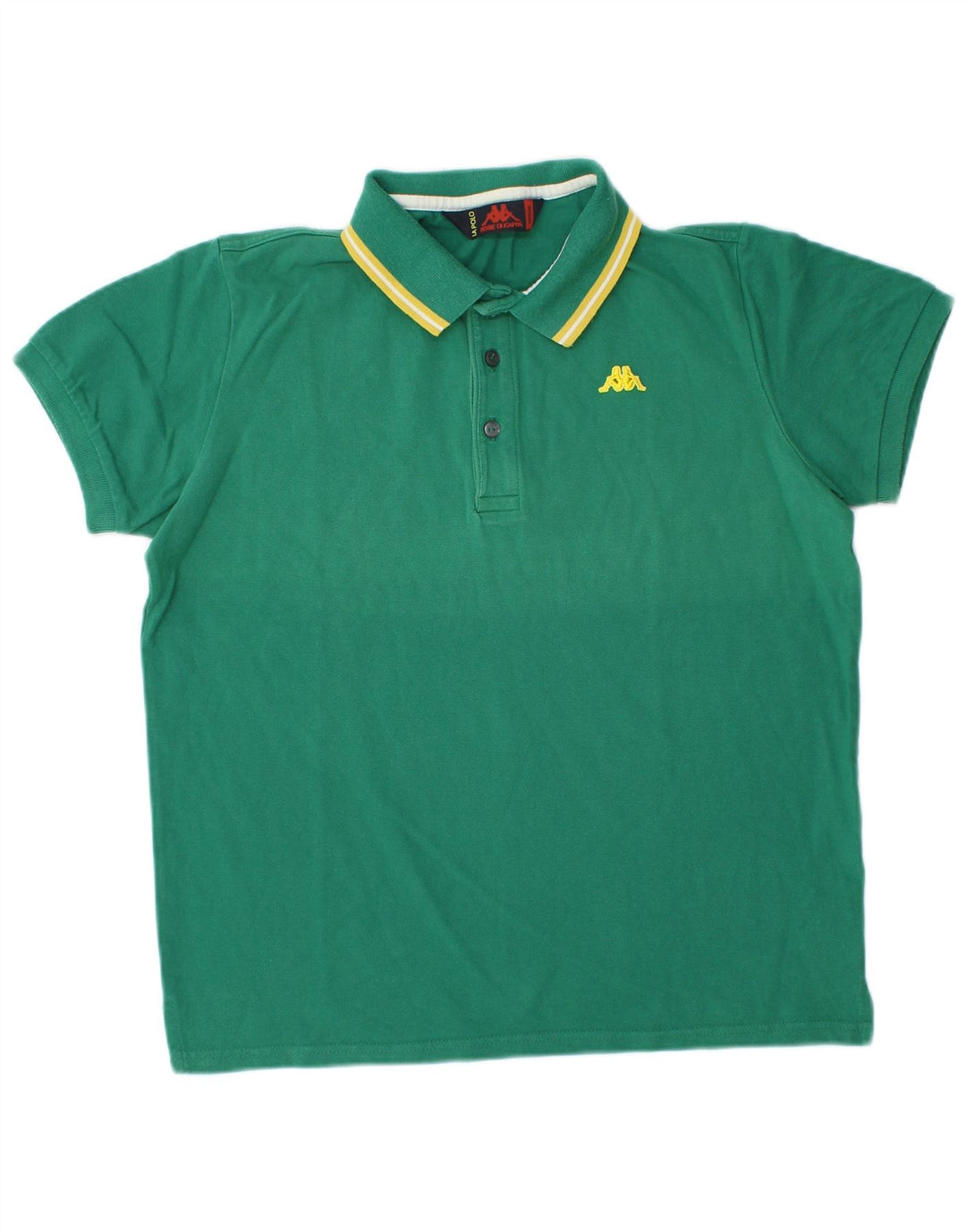 Kappa Herren-Poloshirt aus mittelgrüner Baumwolle