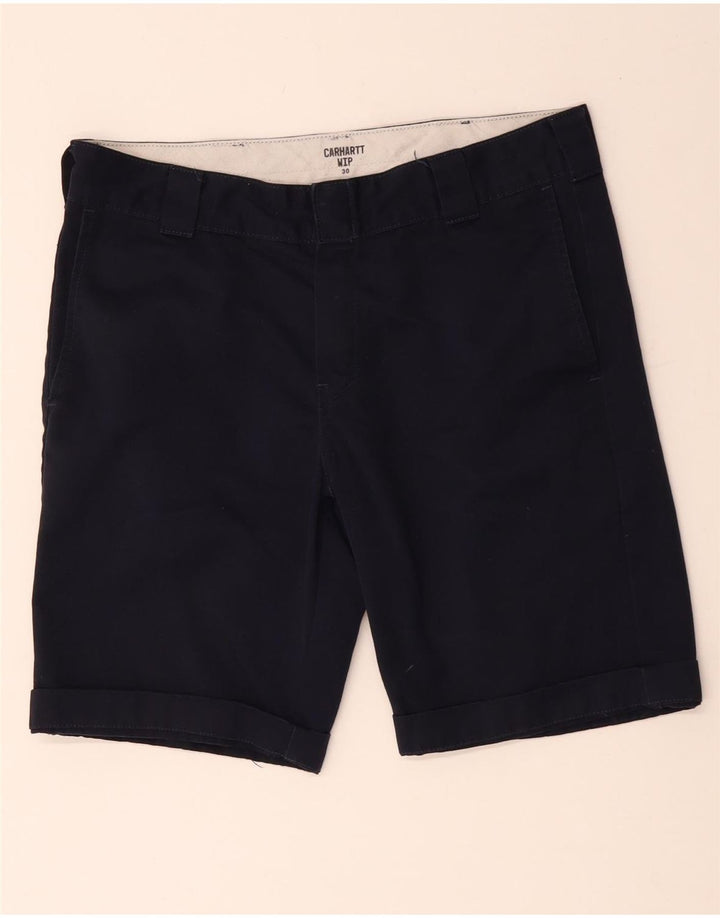 Carhartt Herren Wip Chino Shorts W30 Mittelmarineblaues Polyester