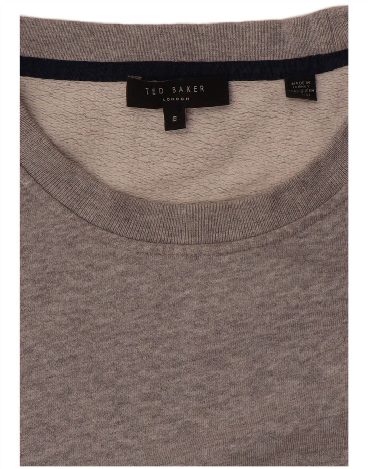 TED BAKER Herren Sweatshirt Pullover Größe 6 2XL Grau