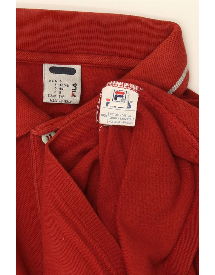 Fila Herren Poloshirt Kleine rote Baumwolle
