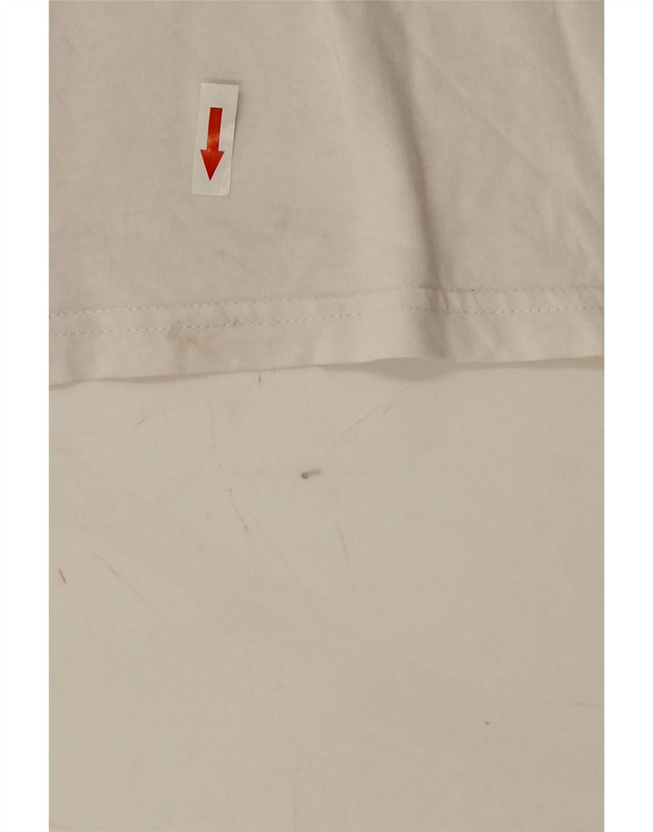 Vans Herren-T-Shirt mit klassischer Passform, Grafik, Größe L, aus weißer Baumwolle