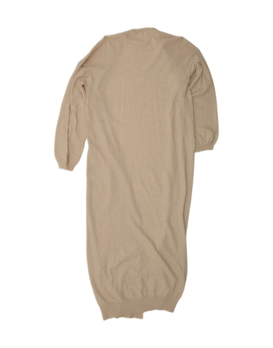 KONTATTO Langer Damen-Cardigan-Pullover UK 14 Mittelbeige Polyamid