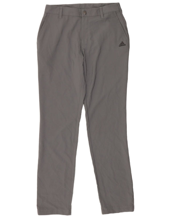 Adidas Damen Slim Fit Chinohose W30 L34 Graues Polyester