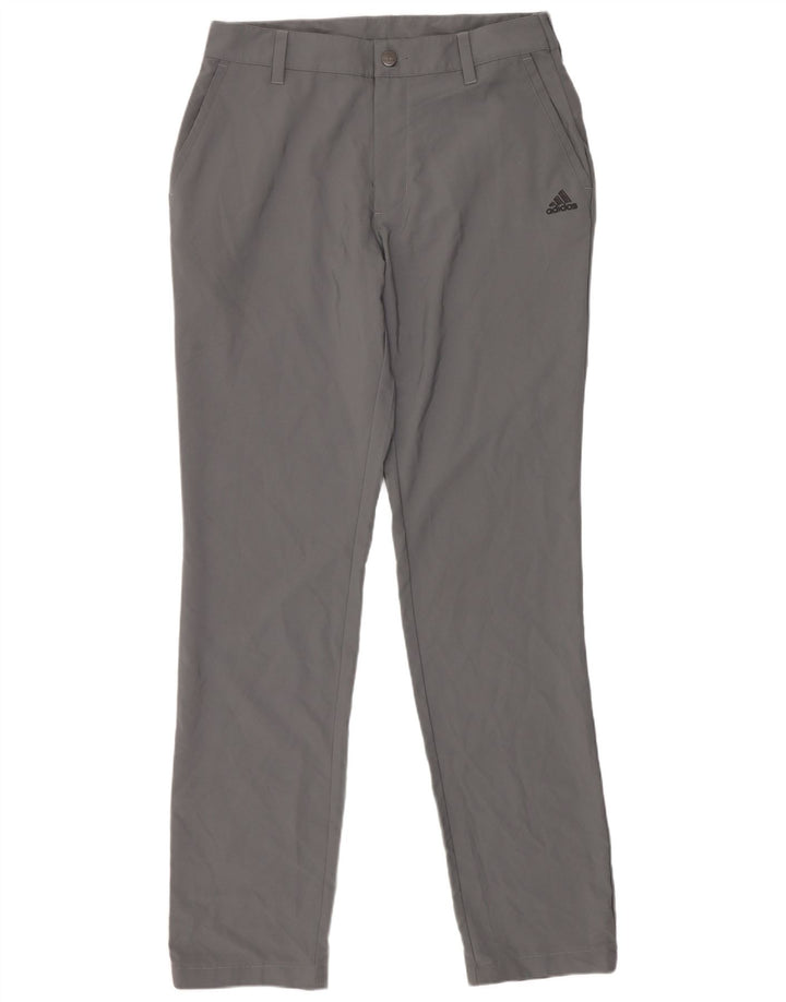 Adidas Damen Slim Fit Chinohose W30 L34 Graues Polyester