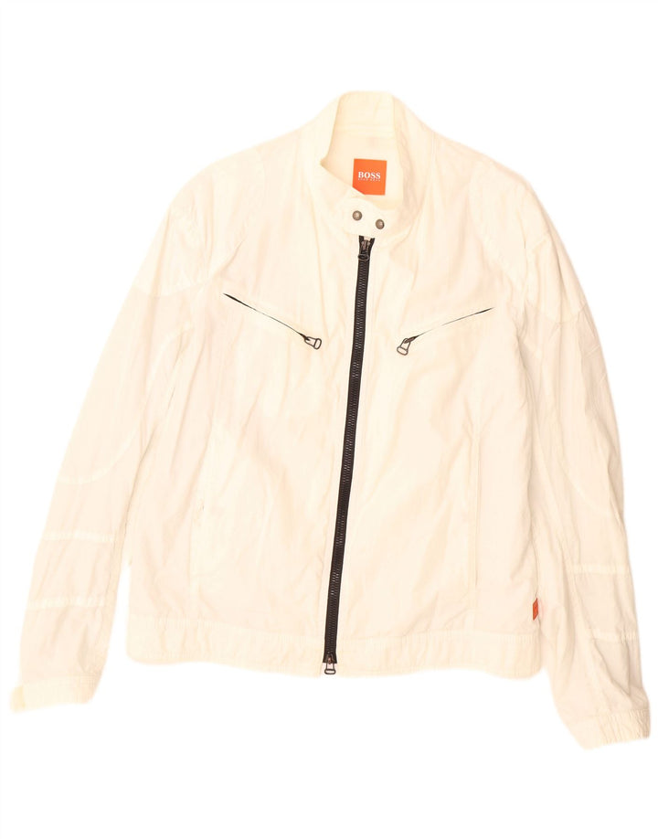 Hugo Boss Herren Utility-Jacke EU 50 Large Weiß