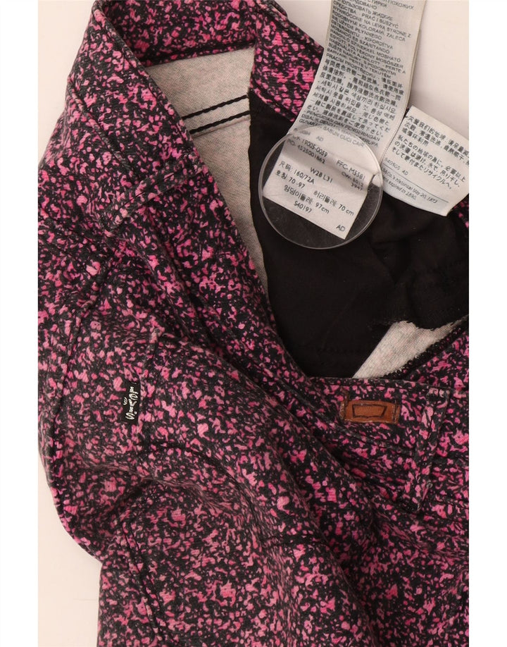 LEVI'S Skinny-Freizeithose für Damen, W28, L31, rosa gepunktete Baumwolle