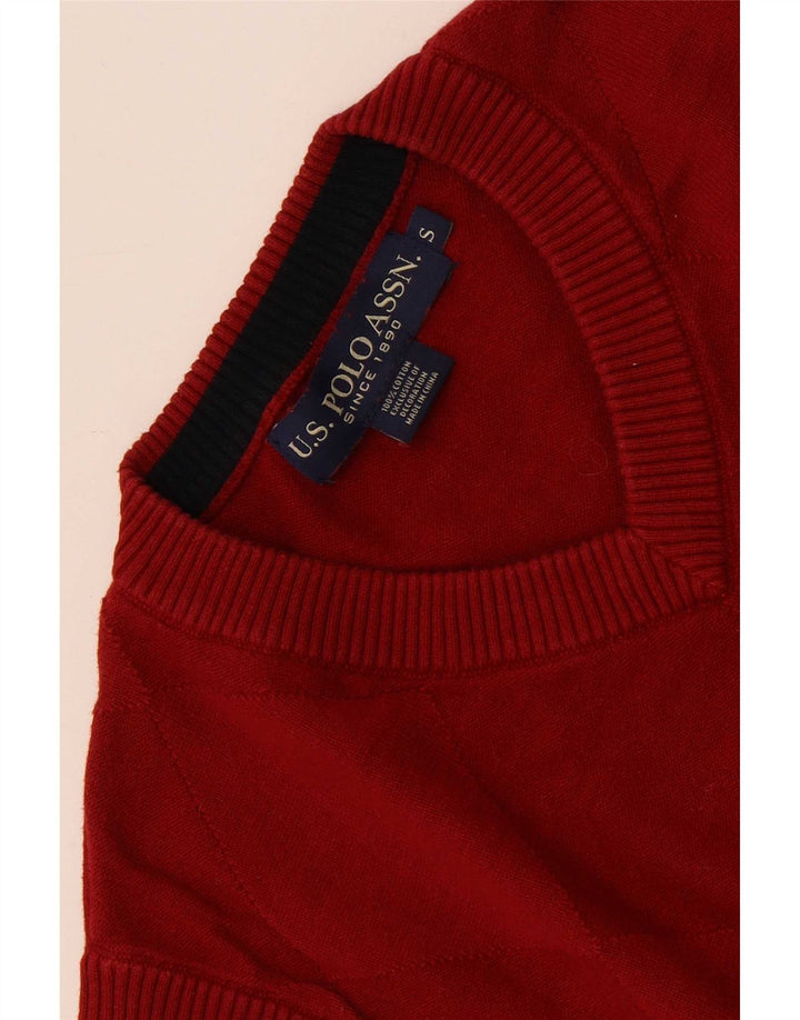 U.S. Polo Assn. Herren-Tanktop aus Baumwolle, Größe S, Rot