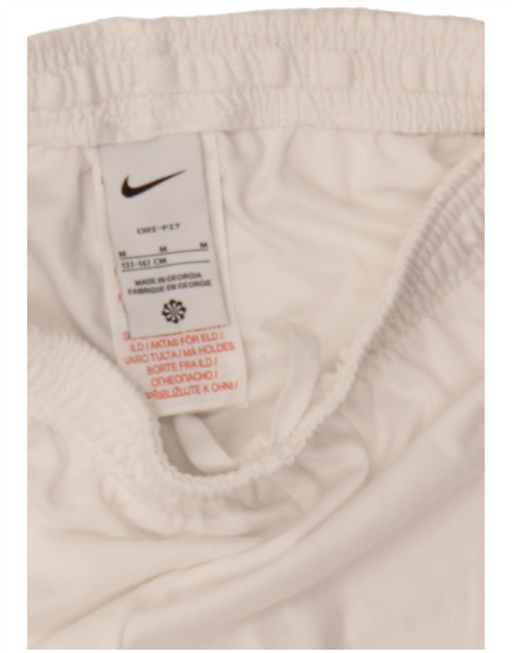 Nike Sportshorts für Jungen, 10–11 Jahre, mittelweißes Polyester