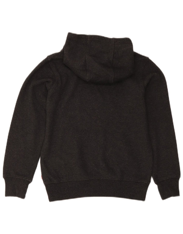 Levi's Boys Graphic Hoodie Jumper 11-12 Years Grey Cotton