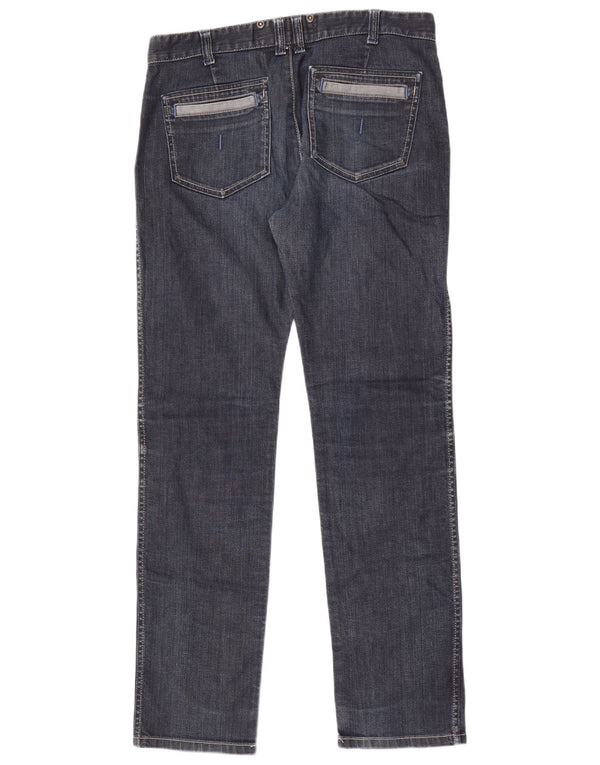 Calvin Klein Mens Straight Jeans W34 L33 Navy Blue Cotton