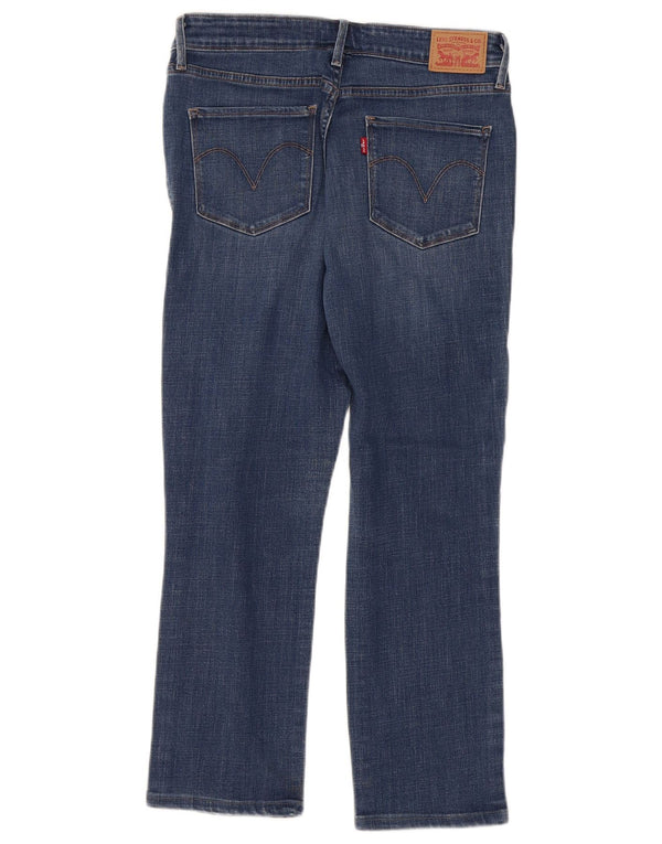 Levi's Damen Mid Rise Skinny Cropped Jeans US 12 Large W30 L25 Blaue Baumwolle