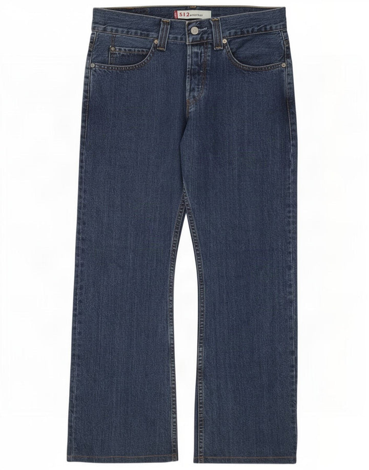 Levi's Herren 512 Bootcut Jeans W30 L30 Blaue Baumwolle