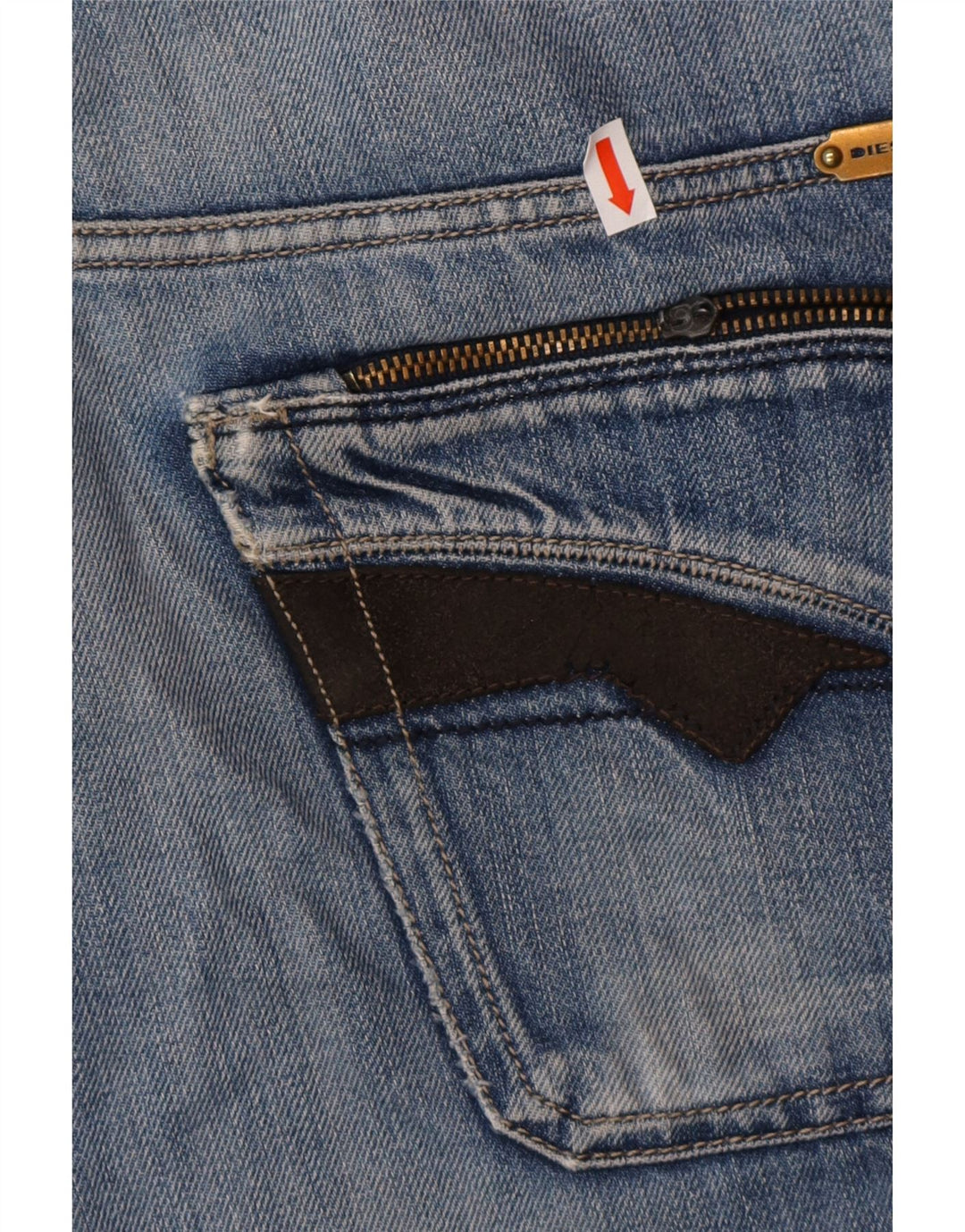 DIESEL Herren Slim Jeans W32 L32 Blaue Baumwolle