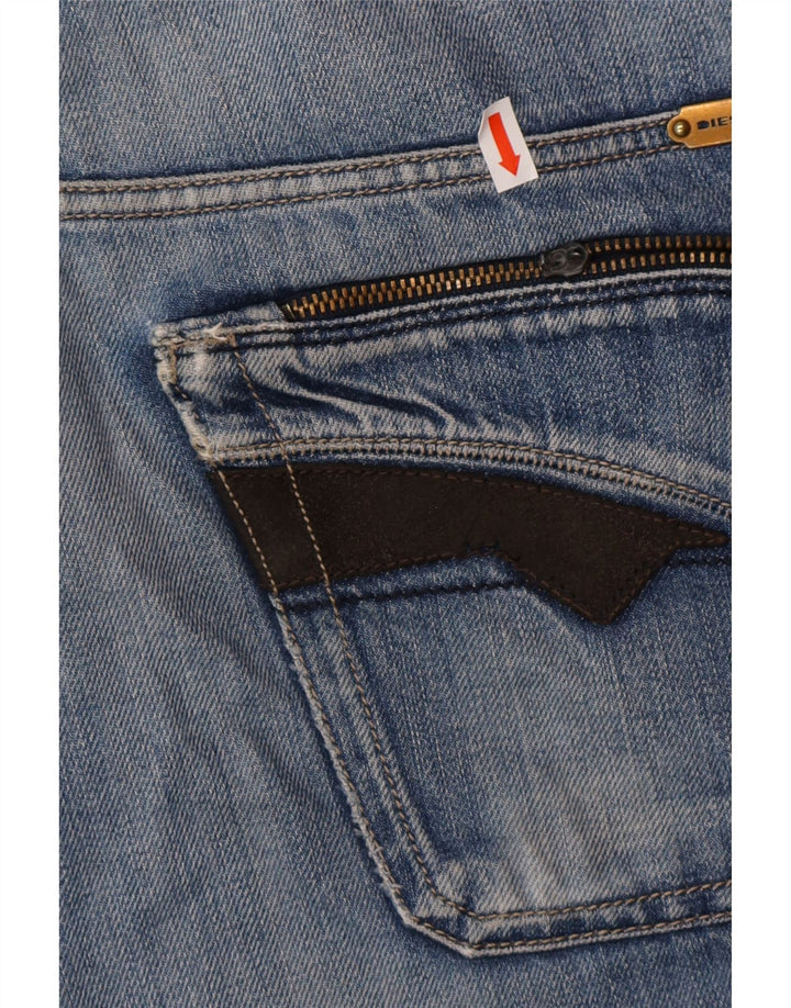 DIESEL Herren Slim Jeans W32 L32 Blaue Baumwolle