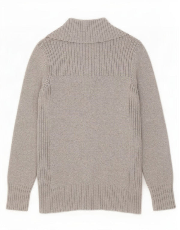 Marks & Spencer Damen-Cardigan-Pullover UK 16 Große graue Baumwolle