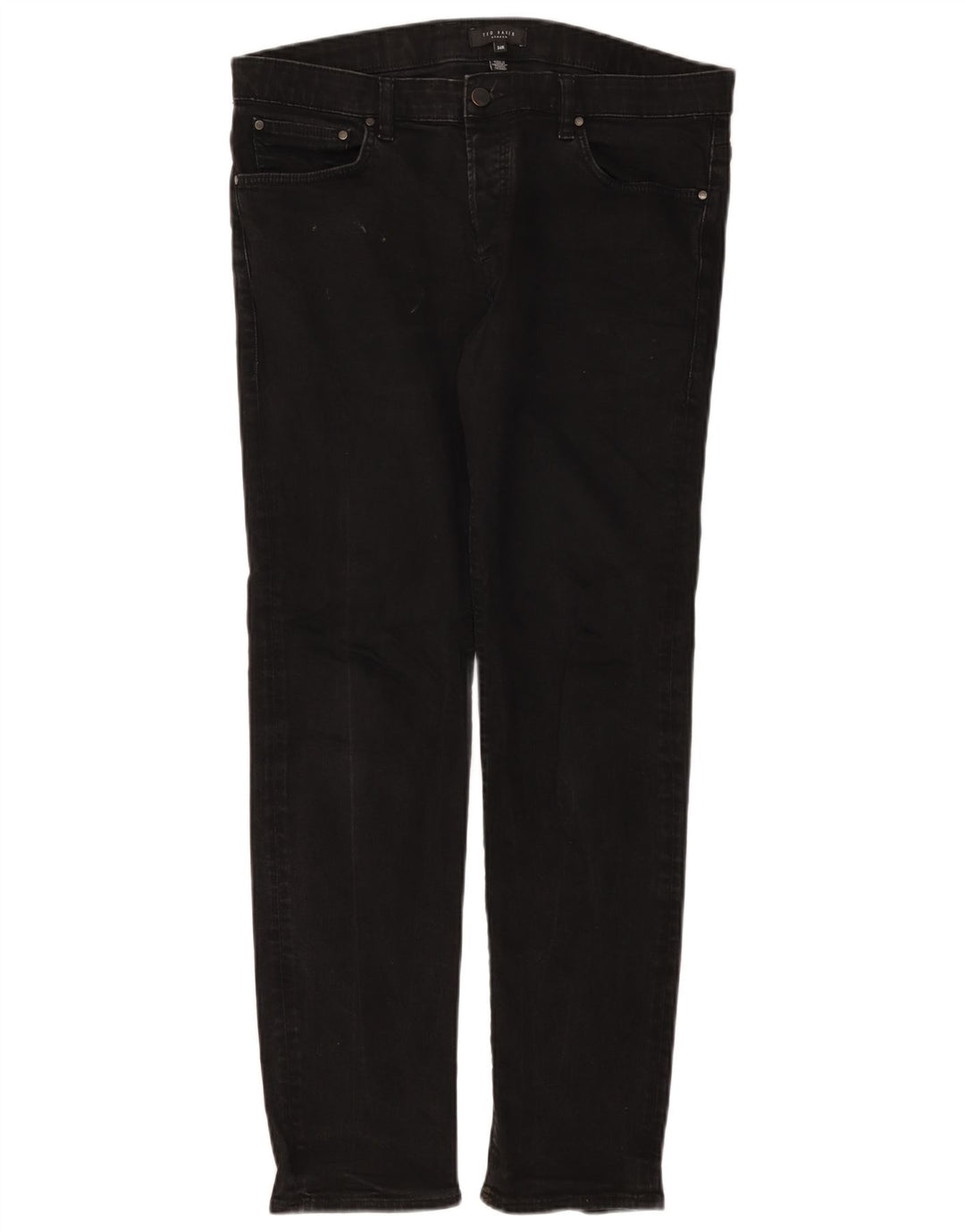 Ted Baker Herren Slim Jeans W34 L30 Schwarz Polyester