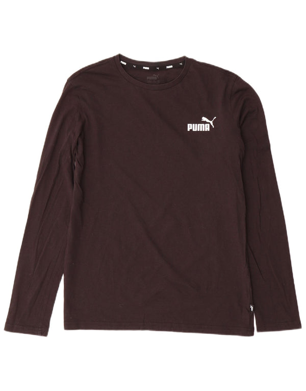 PUMA Jungen Graphic Top Langarm 15-16 Jahre XL Schwarz