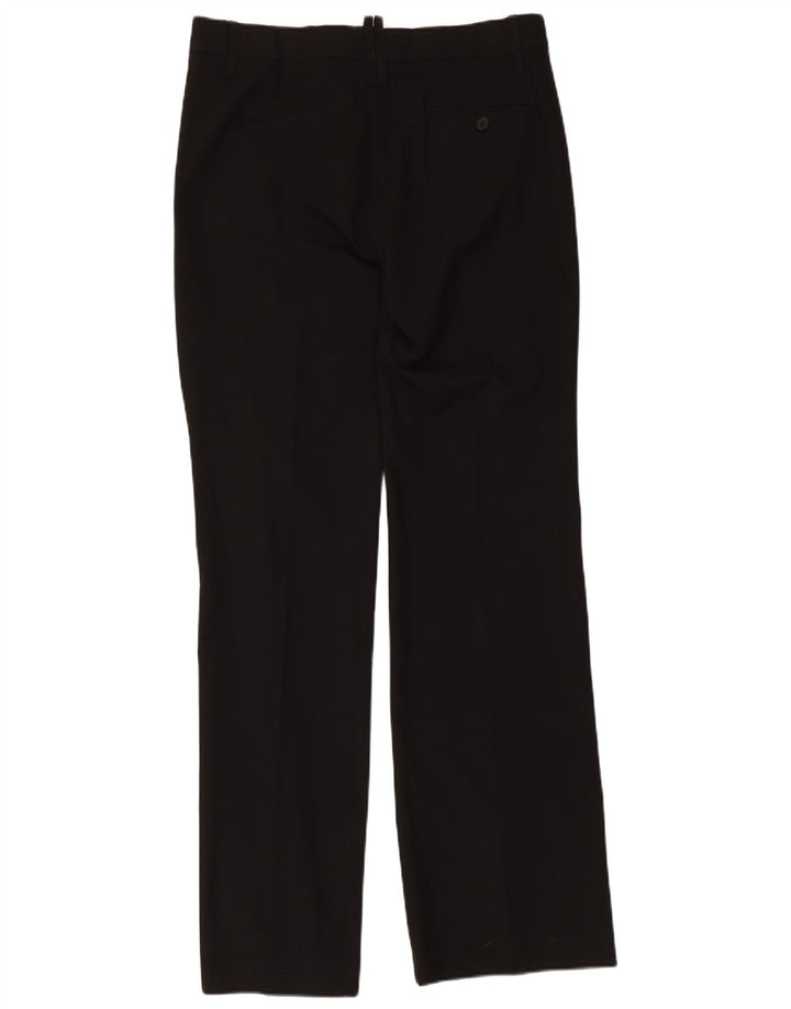 Gerade Chino-Hose für Damen von Zara, EU 40, Mittel W30 L34, Schwarz, Polyester