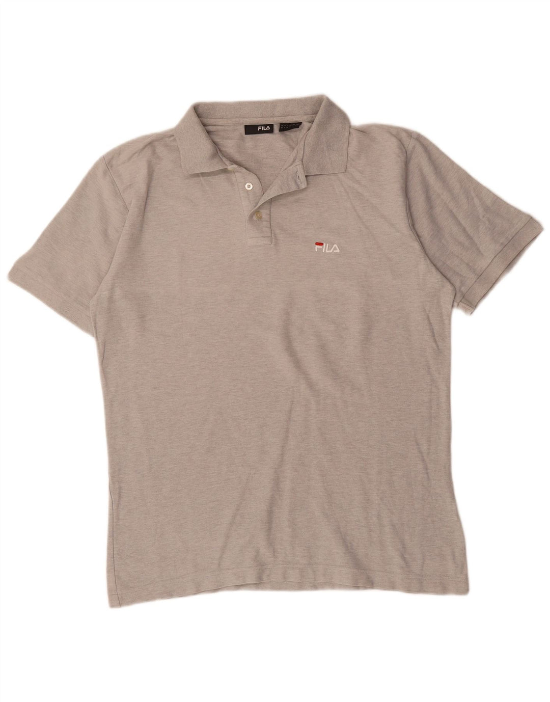 Fila Herren-Poloshirt, große graue Baumwolle