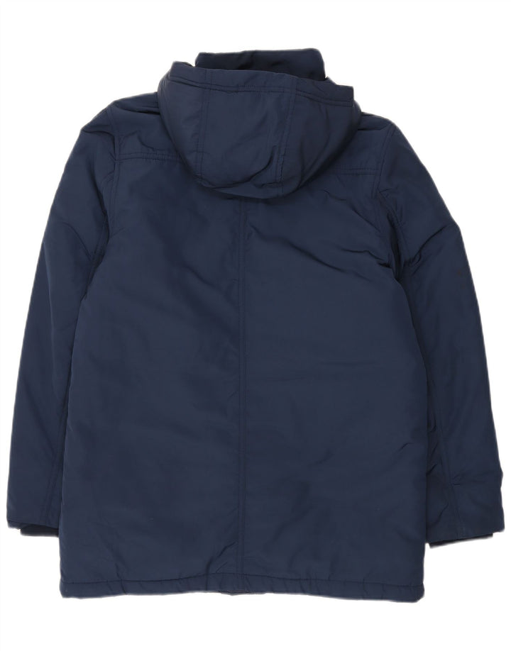 Tommy Hilfiger Wattierter Jungenmantel mit Kapuze, 13–14 Jahre, marineblaues Polyester