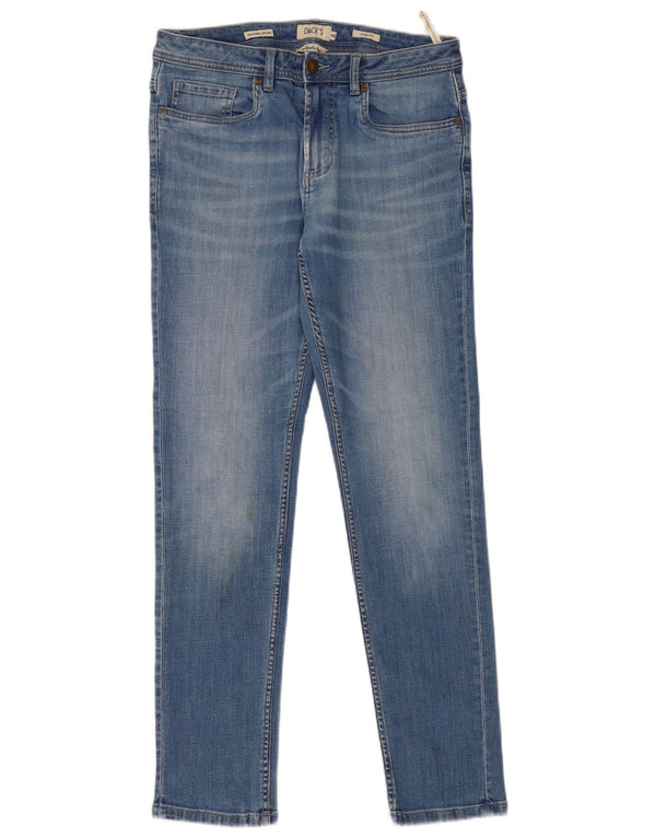 Dack's Damen Originals Slim Jeans IT 48 Medium W32 L31 Blaue Baumwolle
