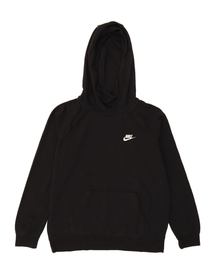 NIKE Womens Hoodie Jumper UK 14 Medium Black Cotton Vintage Nike and Second-Hand Nike from Messina Hembry 