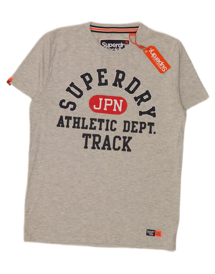 Superdry Herren-T-Shirt mit Grafik, Größe L, Grau, Baumwolle