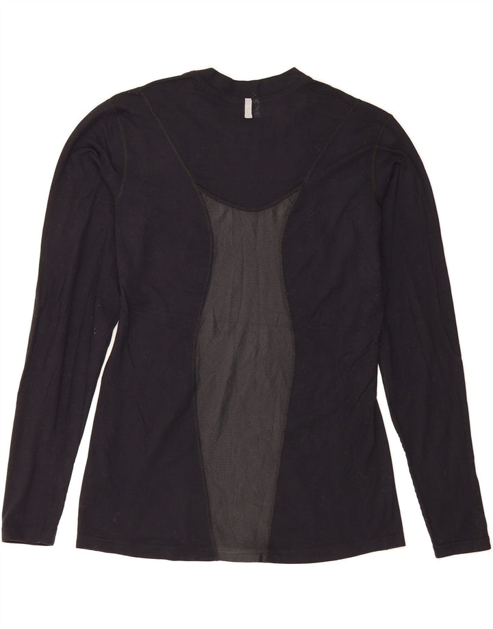 NIKE Womens Top Long Sleeve US 12/14 Large Black Colourblock Nylon Vintage Nike and Second-Hand Nike from Messina Hembry 