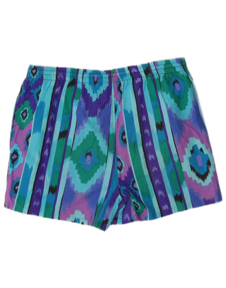 Navigare Herren-Badeshorts, mittelgroß, mehrfarbig, Ikat-Baumwolle
