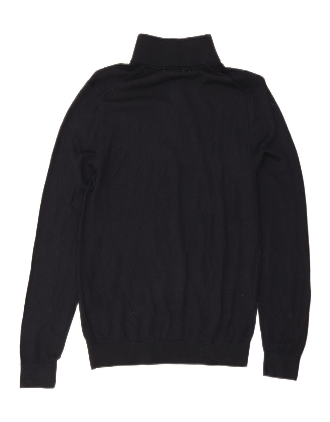 Reiss Herren-Pullover mit Reißverschluss am Hals, mittelschwarze Wolle