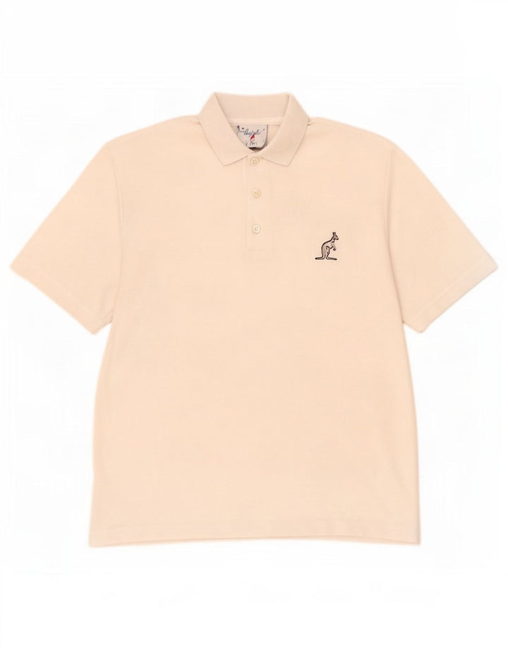 AUSTRALIAN L'ALPINA Herren-Poloshirt, Größe S, Weiß, Polyester