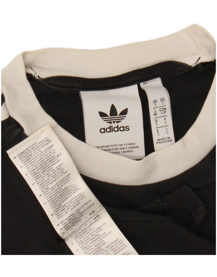 Adidas Herren T-Shirt Top Small Schwarz Baumwolle