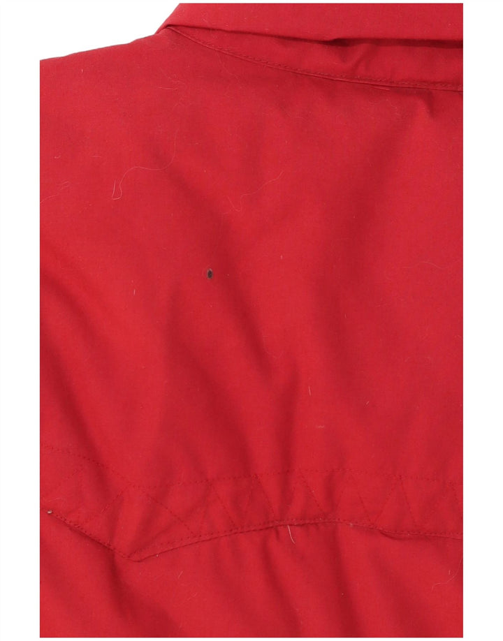 Vintage Herren Wattierte Weste UK 40 Großes rotes Polyester