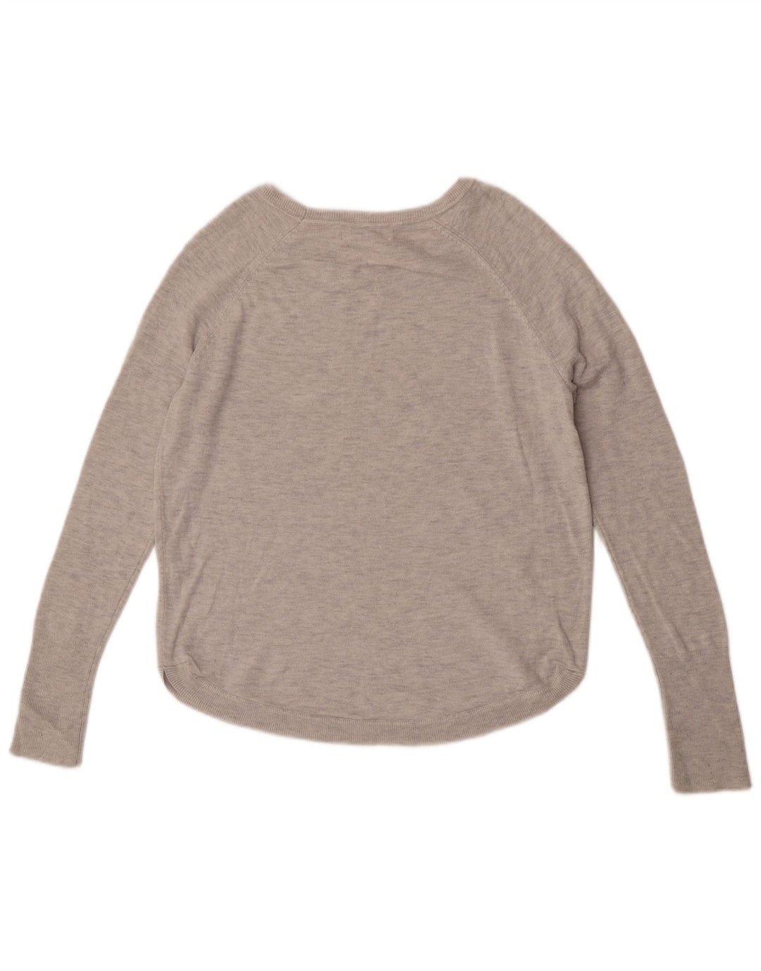 White Label Damen-Pullover mit U-Boot-Ausschnitt, Gr. 10, Größe S, Grau meliert