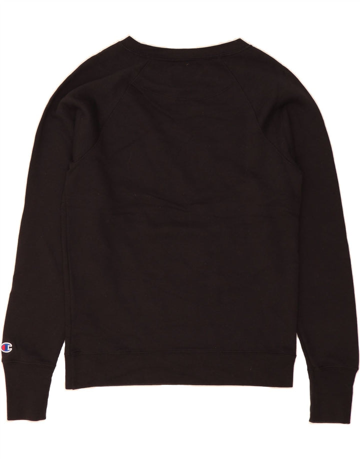 CHAMPION Herren-Sweatshirt mit Grafik, Größe S, Schwarz, Polyester