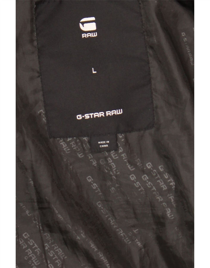 G-Star Herren Wattierte Jacke UK 40 Large Schwarz Colourblock Polyester