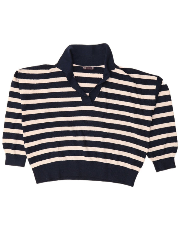 Marks & Spencer Damen-Pullover mit Rollkragen, Gr. 40, Marineblau
