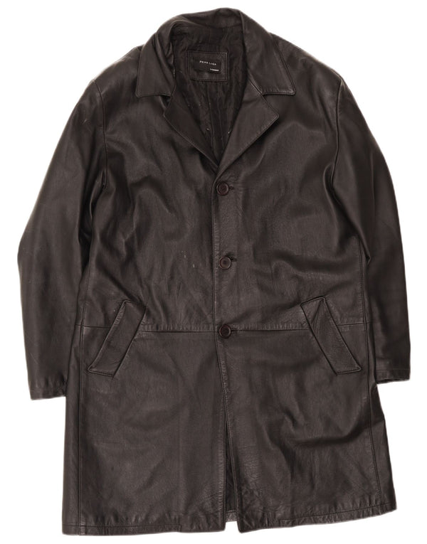 Sorbino Herren Ledermantel UK 44 2XL Schwarz