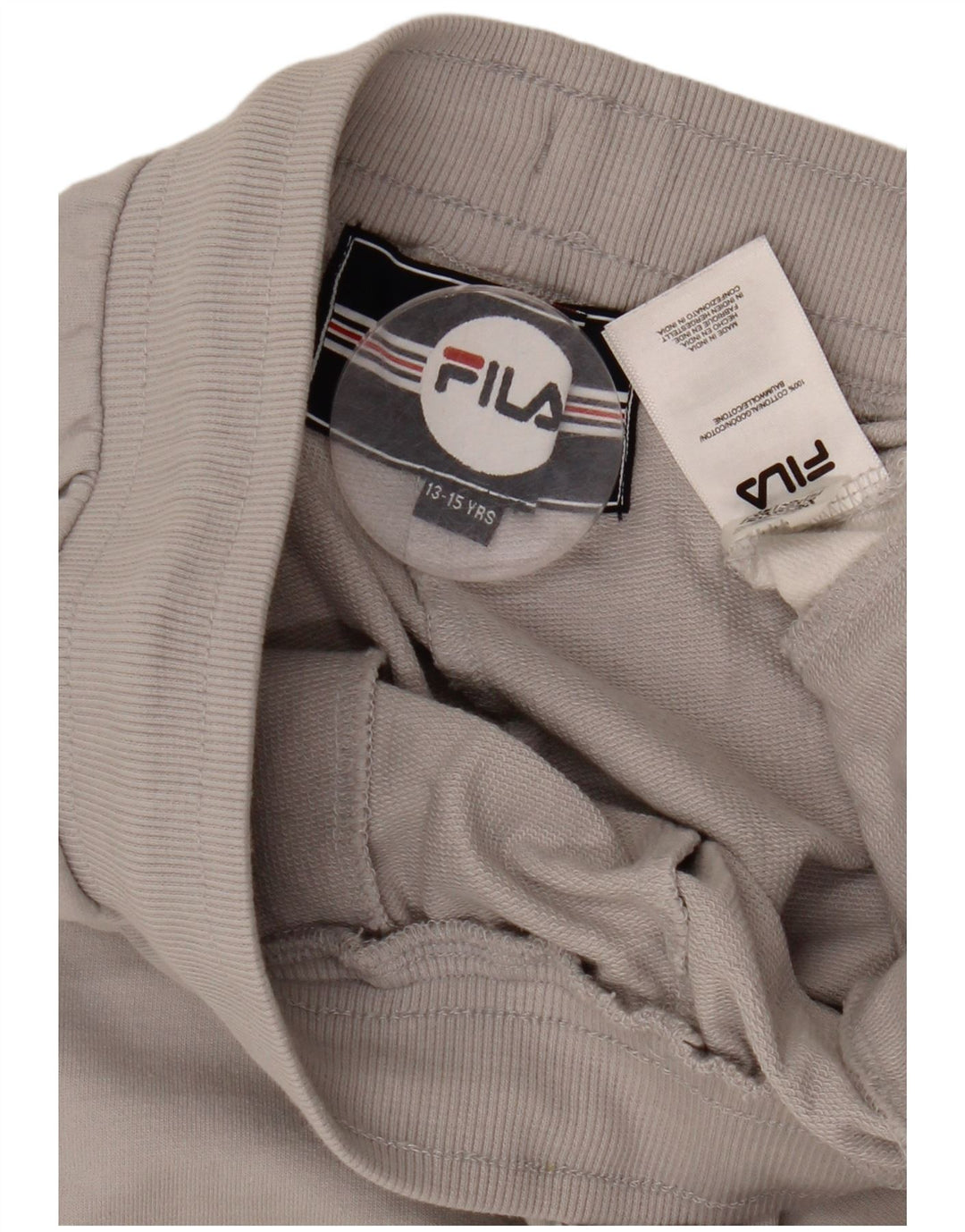 FILA Sportshorts für Jungen, 13–14 Jahre, graue Colourblock-Baumwolle