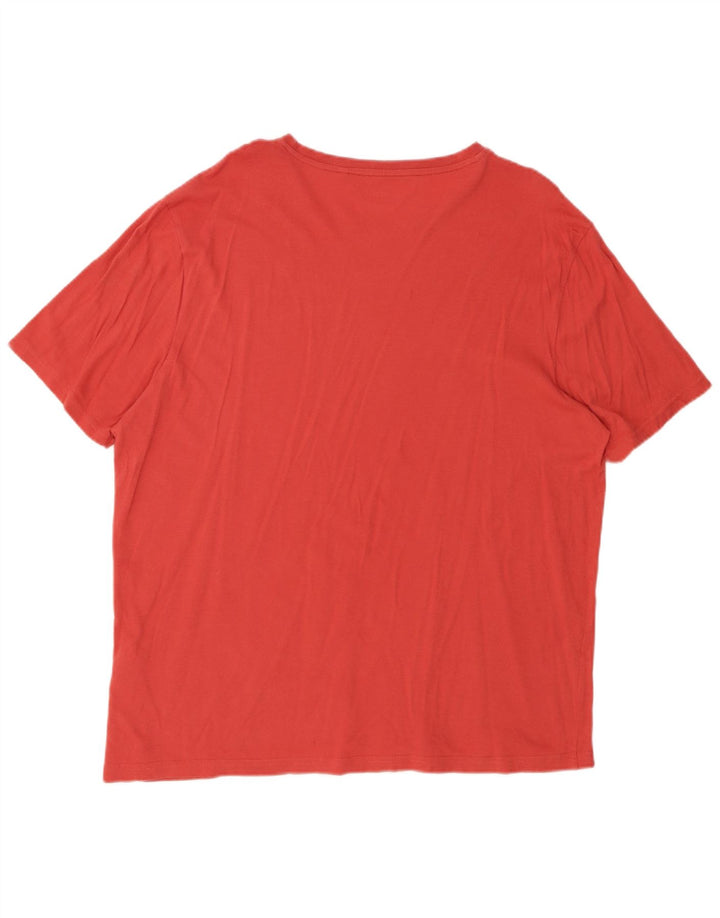 BENCH Damen T-Shirt Top UK 20 2XL Rote Baumwolle