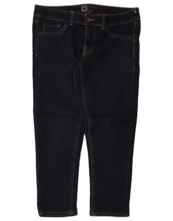 Mossimo Skinny-Cropped-Jeans für Damen US 8 Medium W32 L25 Marineblaue Baumwolle