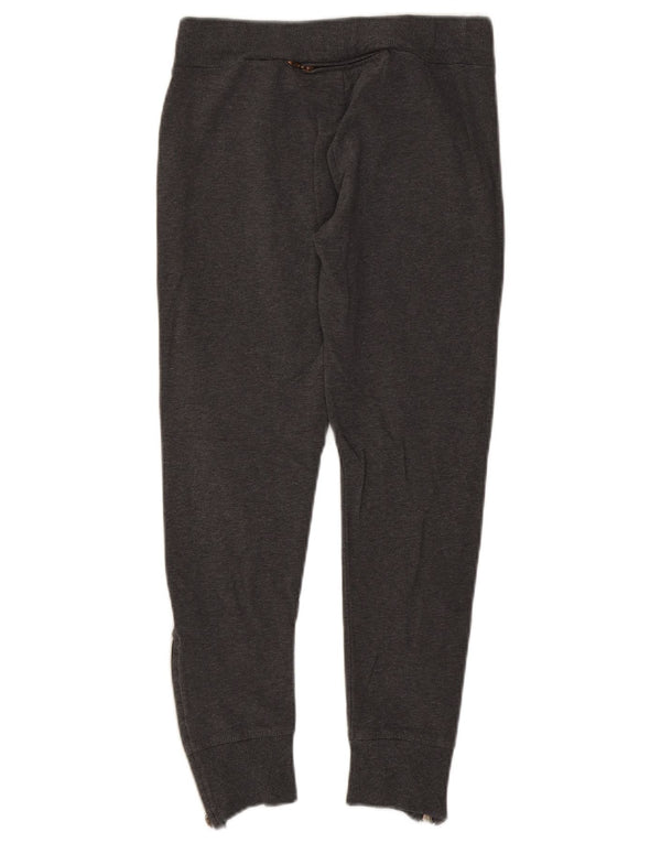 Champion Womens Crop Leggings UK 12 Mittelgrau gefleckte Baumwolle