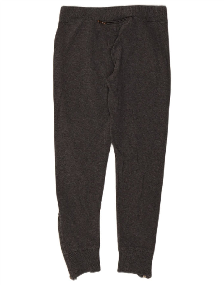 Champion Womens Crop Leggings UK 12 Mittelgrau gefleckte Baumwolle