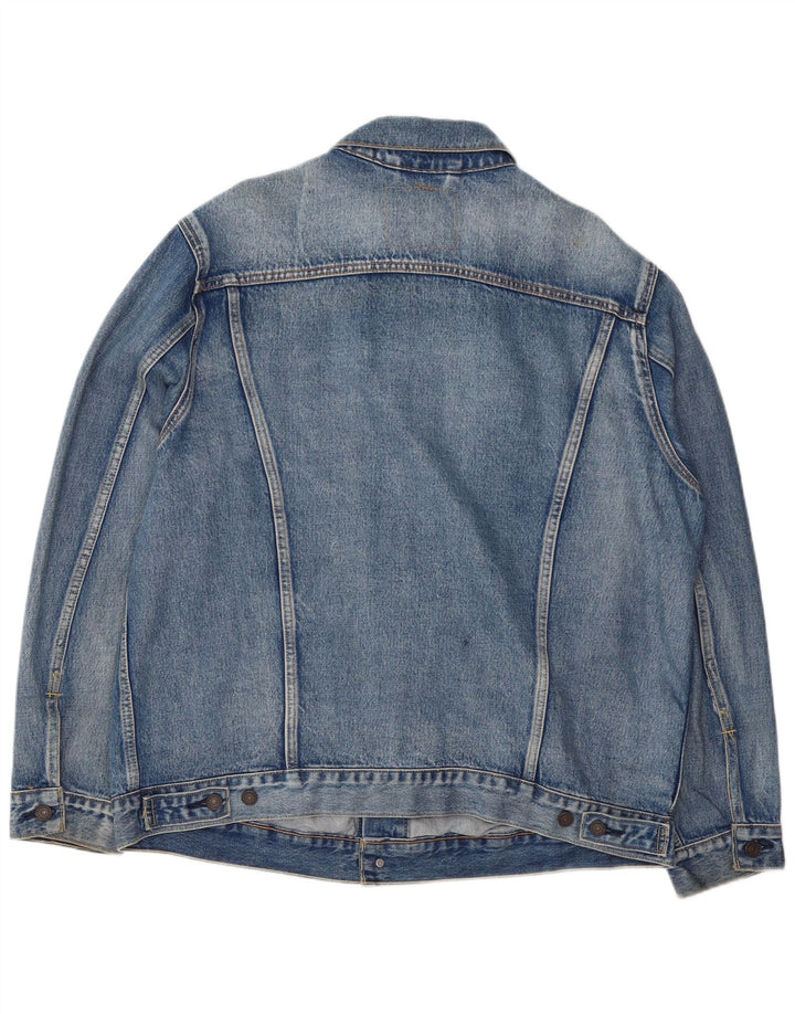 Levi's Herren Jeansjacke UK 42 XL Blaue Baumwolle