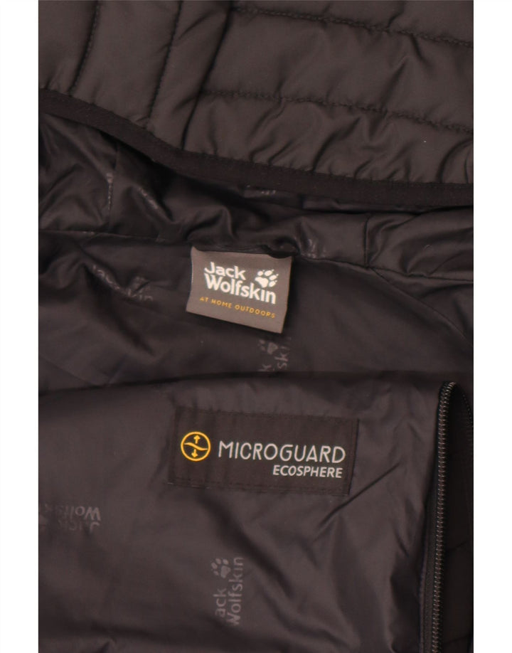 Jack Wolfskin Herren Kapuzenjacke, gepolstert, Größe 42, XL, Schwarz