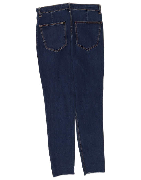 Zara Damen Skinny Jeans EU 42 Large W32 L26 Marineblau